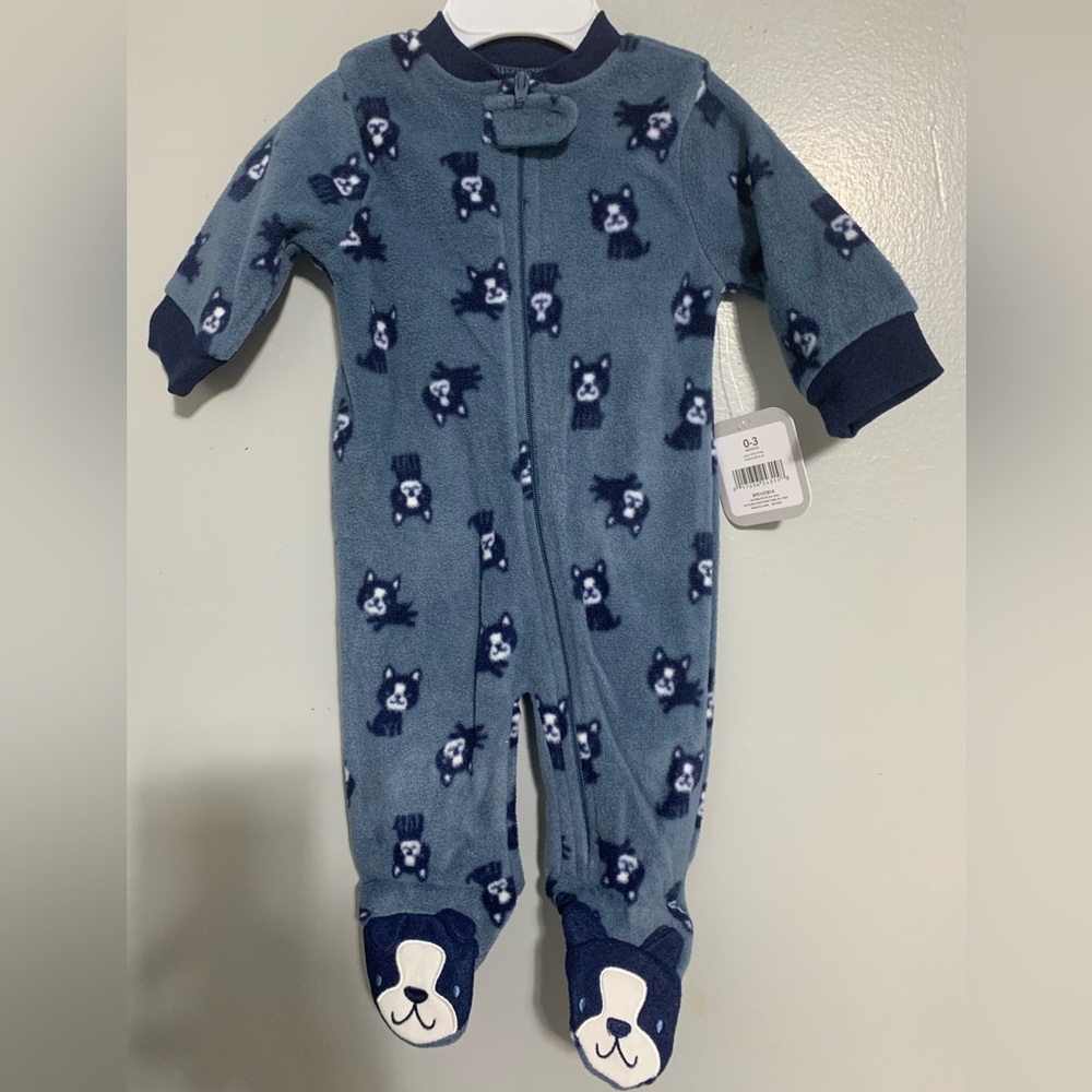 René Rofe‎ Baby Boys Bear Footed Coveralls size 0-3 Months